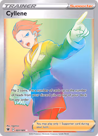 Cyllene 201/189 Pokemon card