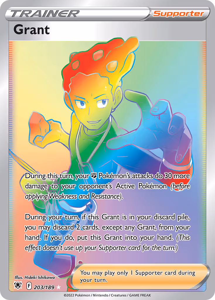 Grant 203/189 Pokemon card