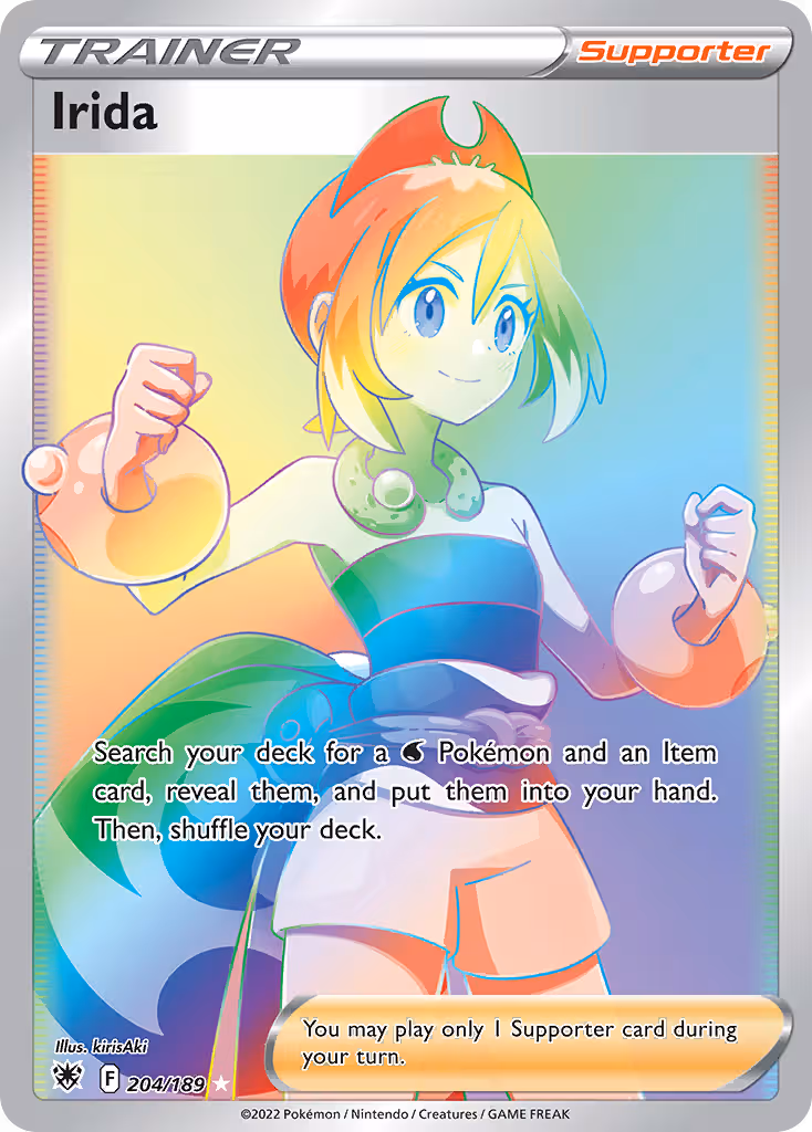 Irida 204/189 Pokemon card