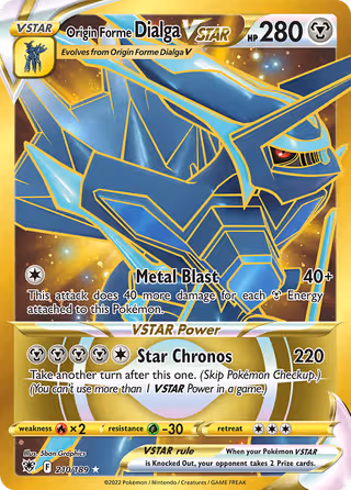 Origin Forme Dialga VSTAR 210/189 Pokemon card
