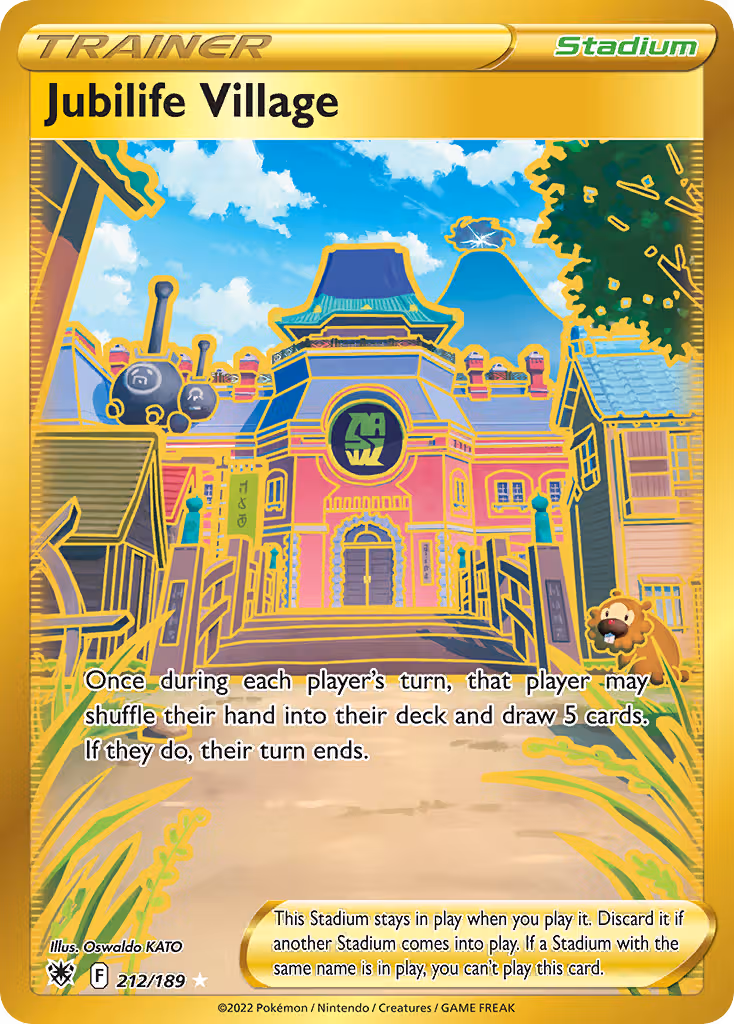 Jubilife Village 212/189 Pokemon card