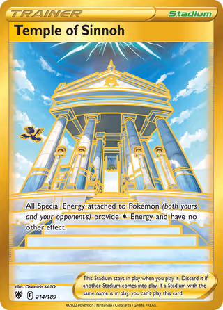 Temple of Sinnoh 214/189 Pokemon card