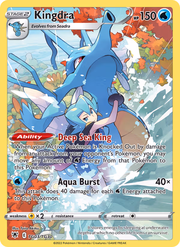 Kingdra TG03 Pokemon card