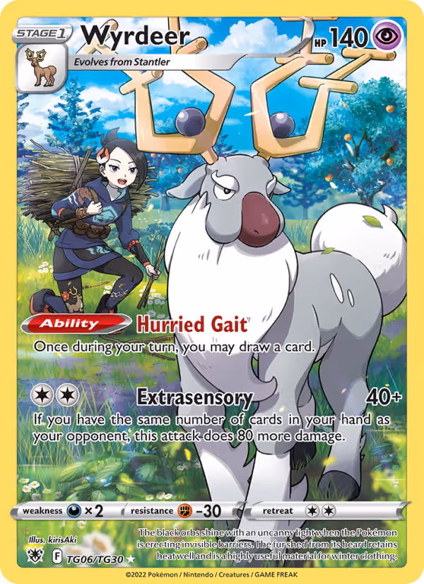 Wyrdeer TG06 Pokemon card