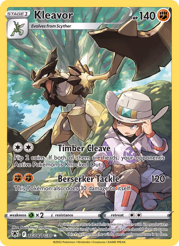 Kleavor TG08 Pokemon card