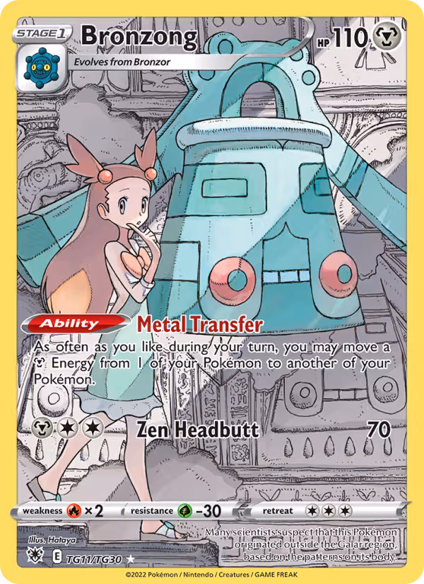 Bronzong TG11 Pokemon card