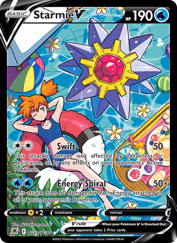 Starmie V TG13 Pokemon card