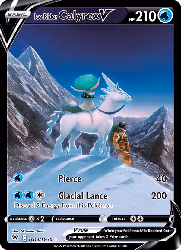 Ice Rider Calyrex V TG14 Pokemon card