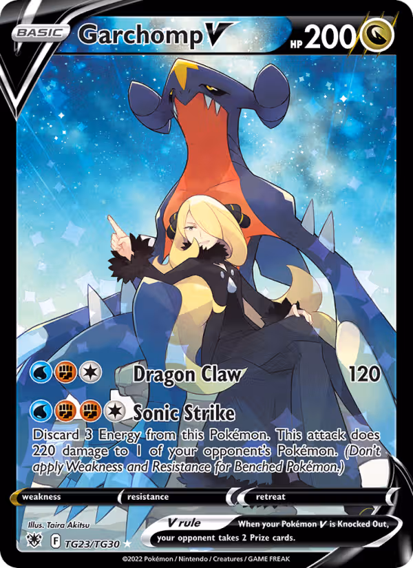 Garchomp V TG23 Pokemon card