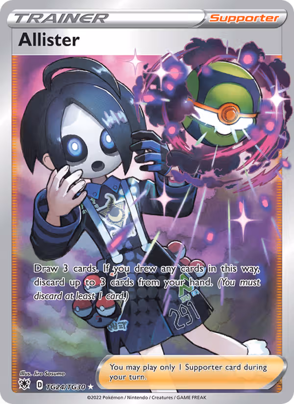 Allister TG24 Pokemon card