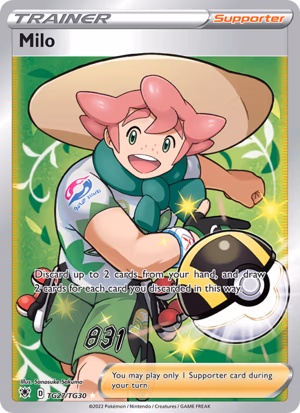 Milo TG27 Pokemon card