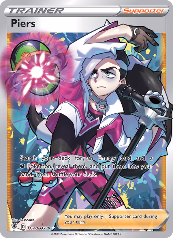 Piers TG28 Pokemon card