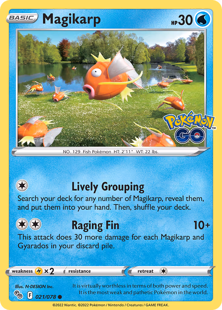 Magikarp 21/78 Pokemon card