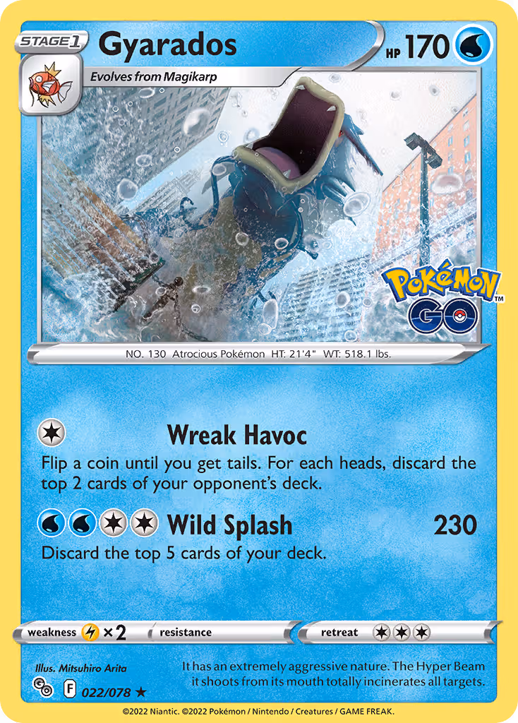 Gyarados 22/78 Pokemon card
