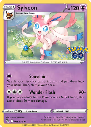 Sylveon 35/78 Pokemon card
