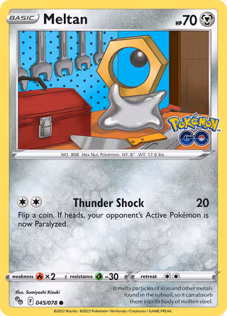 Meltan 45/78 Pokemon card