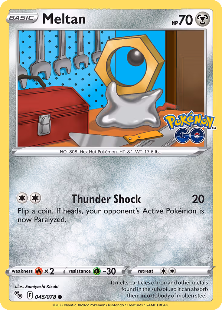 Meltan 45/78 Pokemon card