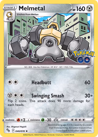 Melmetal 46/78 Pokemon card
