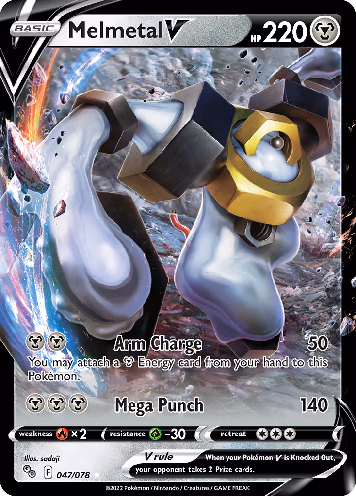 Melmetal V 47/78 Pokemon card