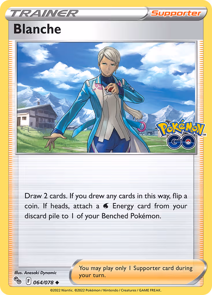 Blanche 64/78 Pokemon card