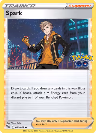 Spark 70/78 Pokemon card