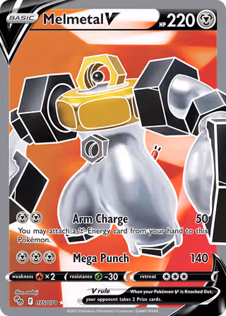 Melmetal V 75/78 Pokemon card