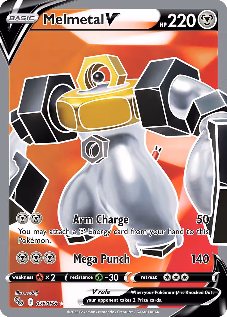Melmetal V 75/78 Pokemon card