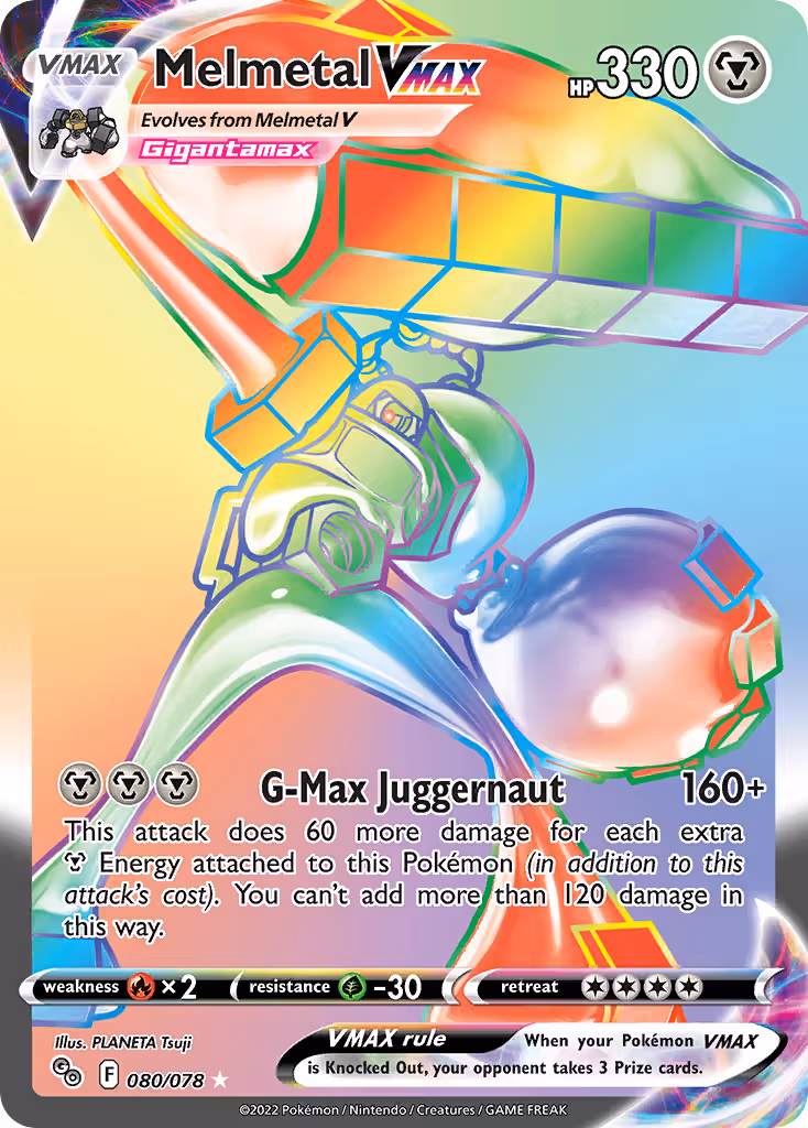 Melmetal VMAX 80/78 Pokemon card