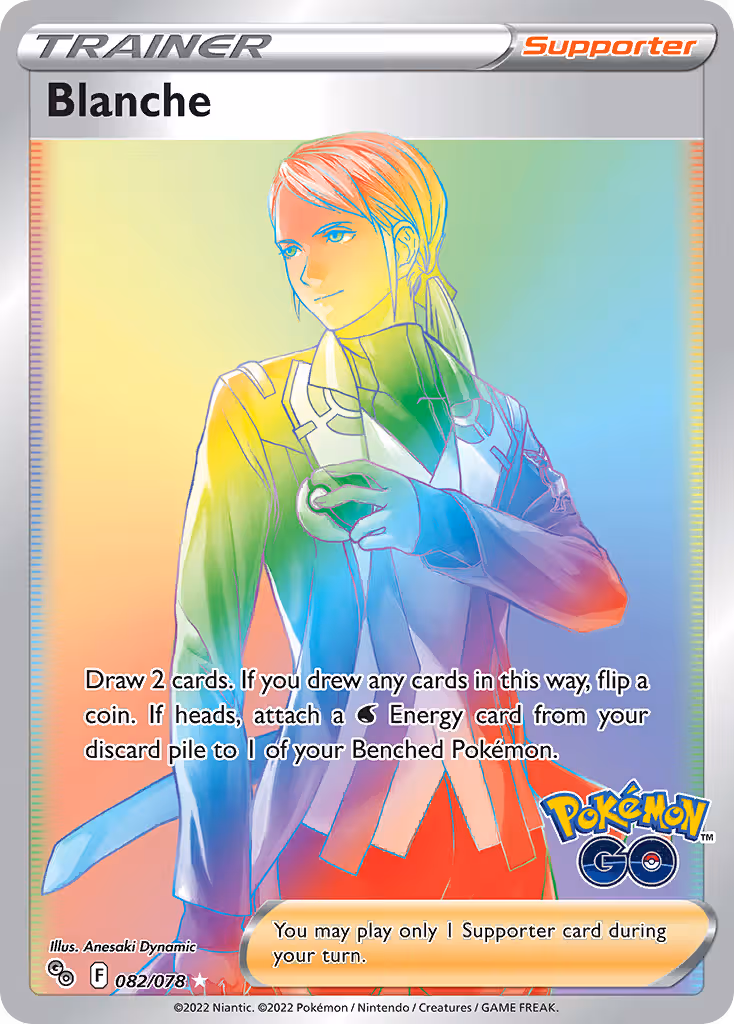 Blanche 82/78 Pokemon card