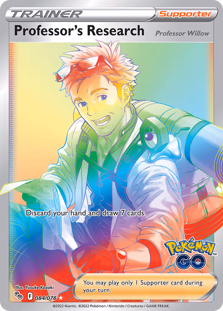 Professor's Research 84/78 Pokemon card
