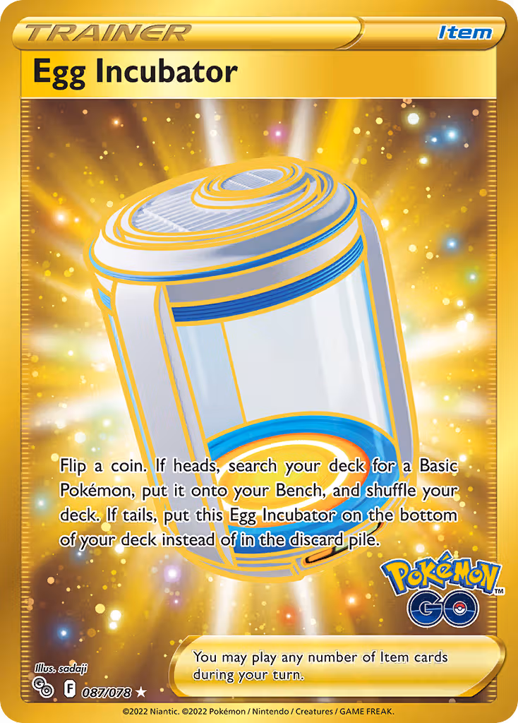 Egg Incubator 87/78 Pokemon card