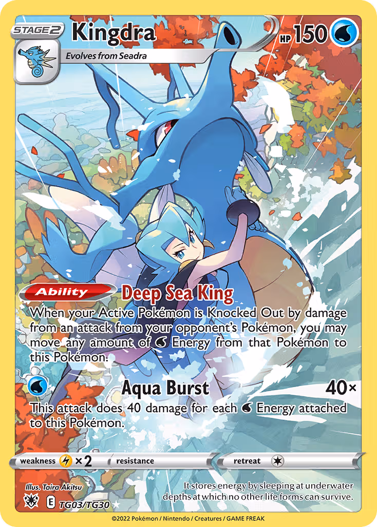 Kingdra TG03 Pokemon card