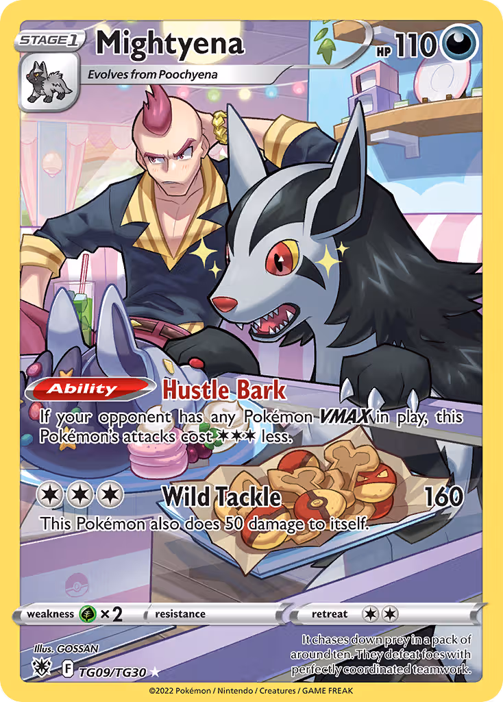 Mightyena TG09 Pokemon card