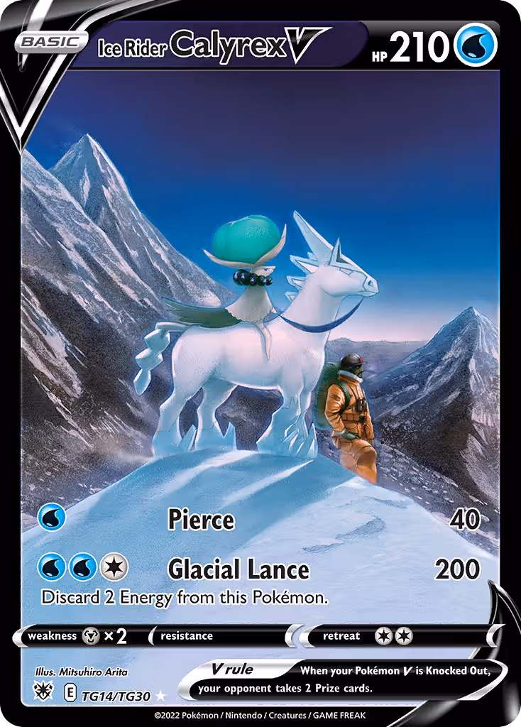 Ice Rider Calyrex V TG14 Pokemon card