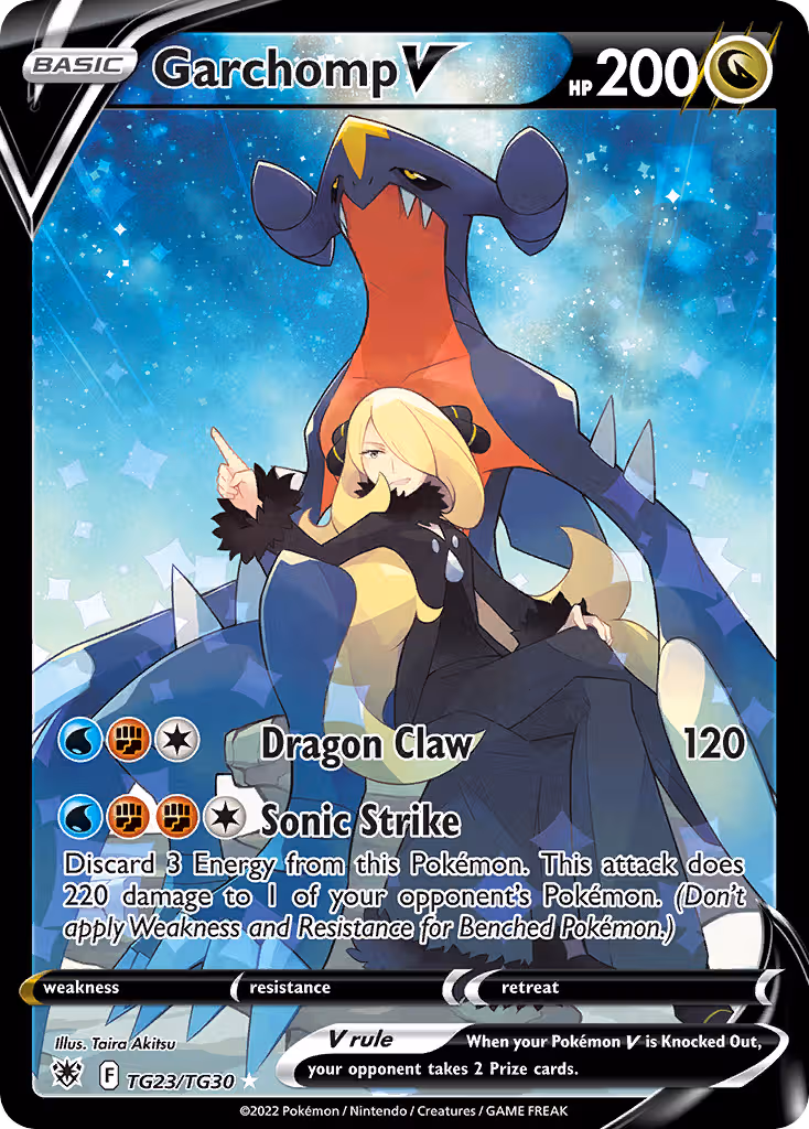 Garchomp V TG23 Pokemon card