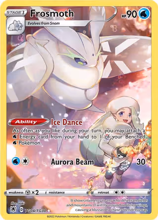 Frosmoth TG04 Pokemon card