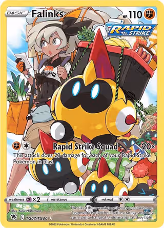 Falinks TG07 Pokemon card