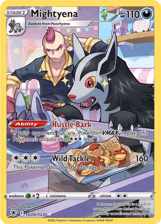 Mightyena TG09 Pokemon card