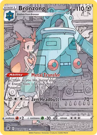 Bronzong TG11 Pokemon card