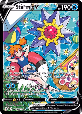 Starmie V TG13 Pokemon card