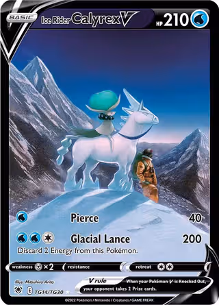 Ice Rider Calyrex V TG14 Pokemon card
