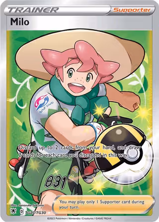 Milo TG27 Pokemon card