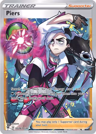 Piers TG28 Pokemon card