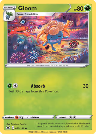 Gloom 2/196 Pokemon card