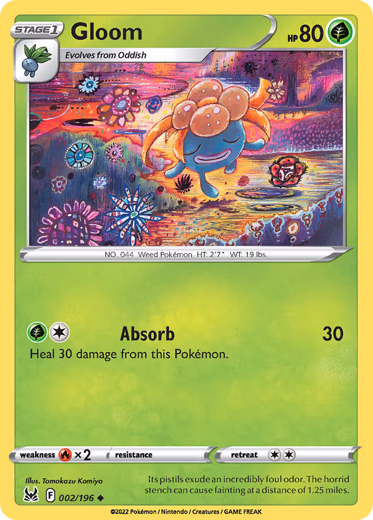 Gloom 2/196 Pokemon card