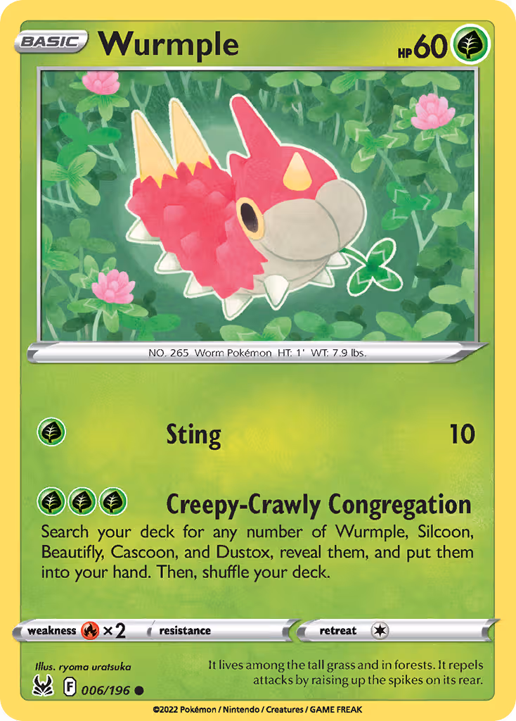 Wurmple 6/196 Pokemon card