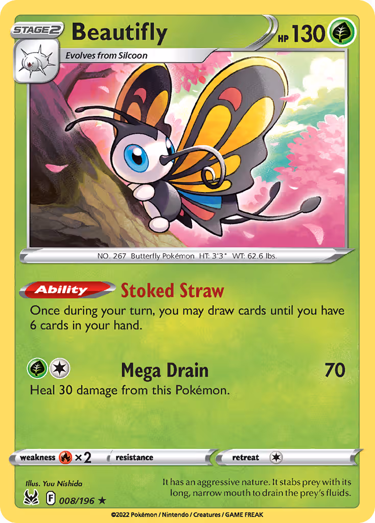 Beautifly 8/196 Pokemon card