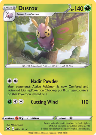 Dustox 10/196 Pokemon card