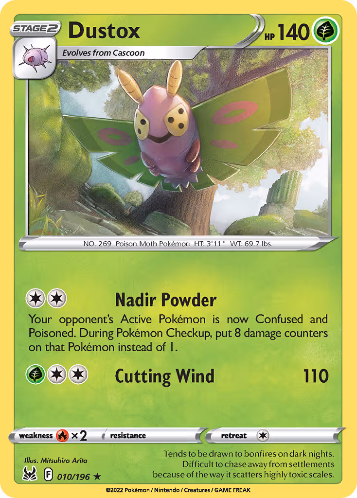 Dustox 10/196 Pokemon card