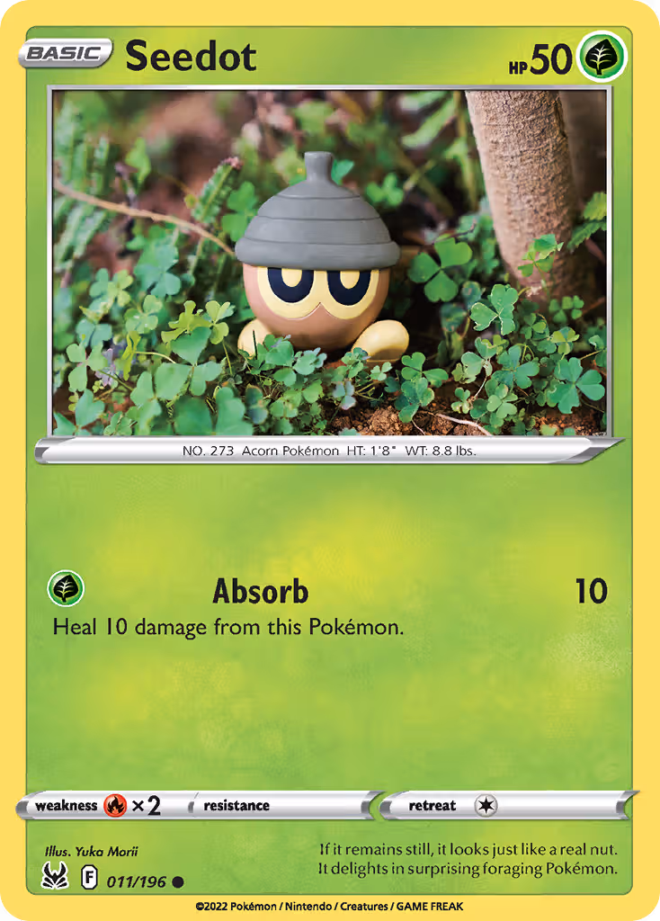 Seedot 11/196 Pokemon card